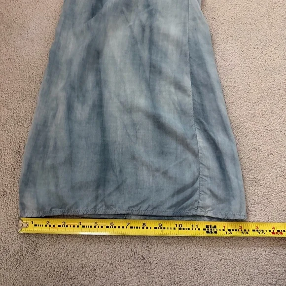 Final Touch Blue Tie-Dye Wide Leg Palazzo Pants Smocked Waist Boho Small USA - Picture 5 of 9
